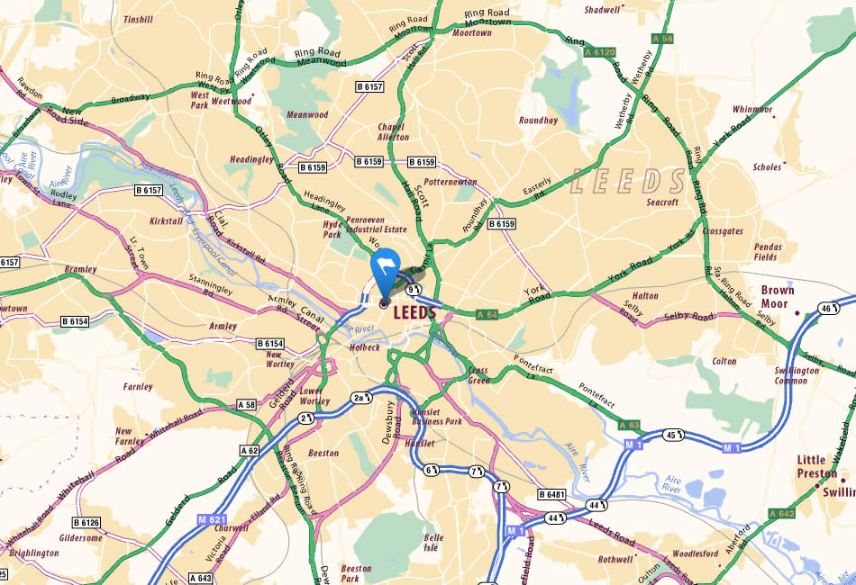 Leeds haritasi